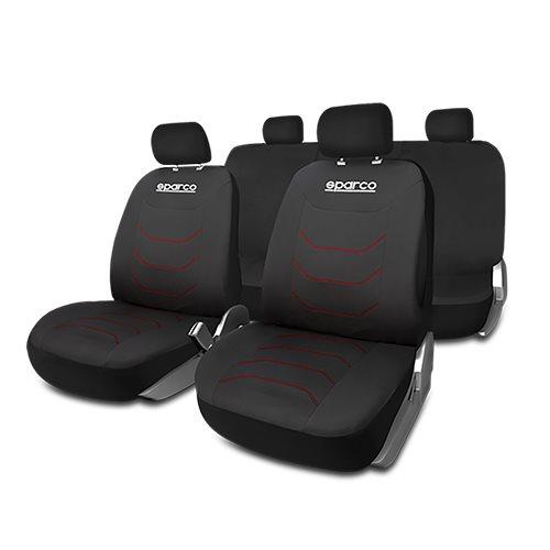 JUEGO FUNDAS CORSA NEGRA/ROJA