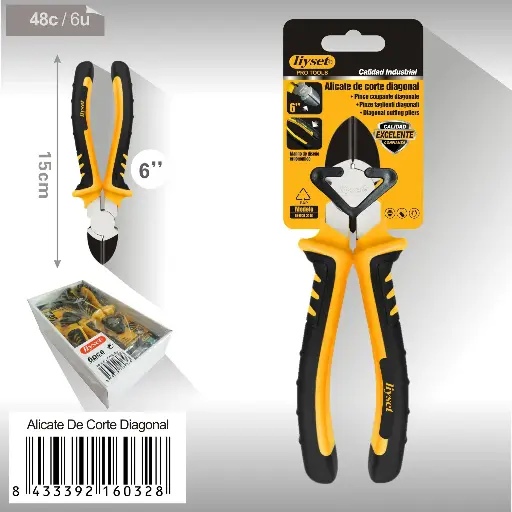 ALICATE CORTE DIAGONAL 6"