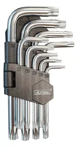 LLAVE TORX CORTAS 9 UND.